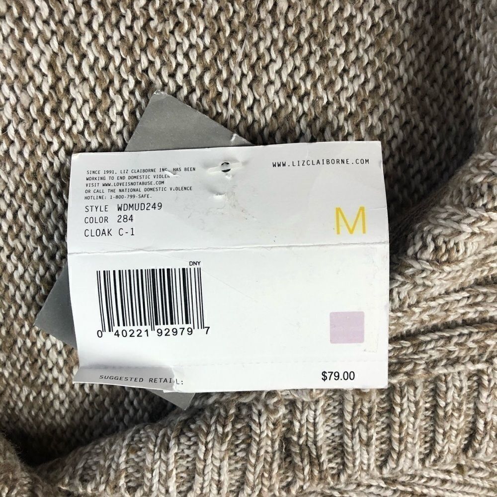 NWT Liz Claiborne Button Up Cardigan Sweater - Picture 7 of 8